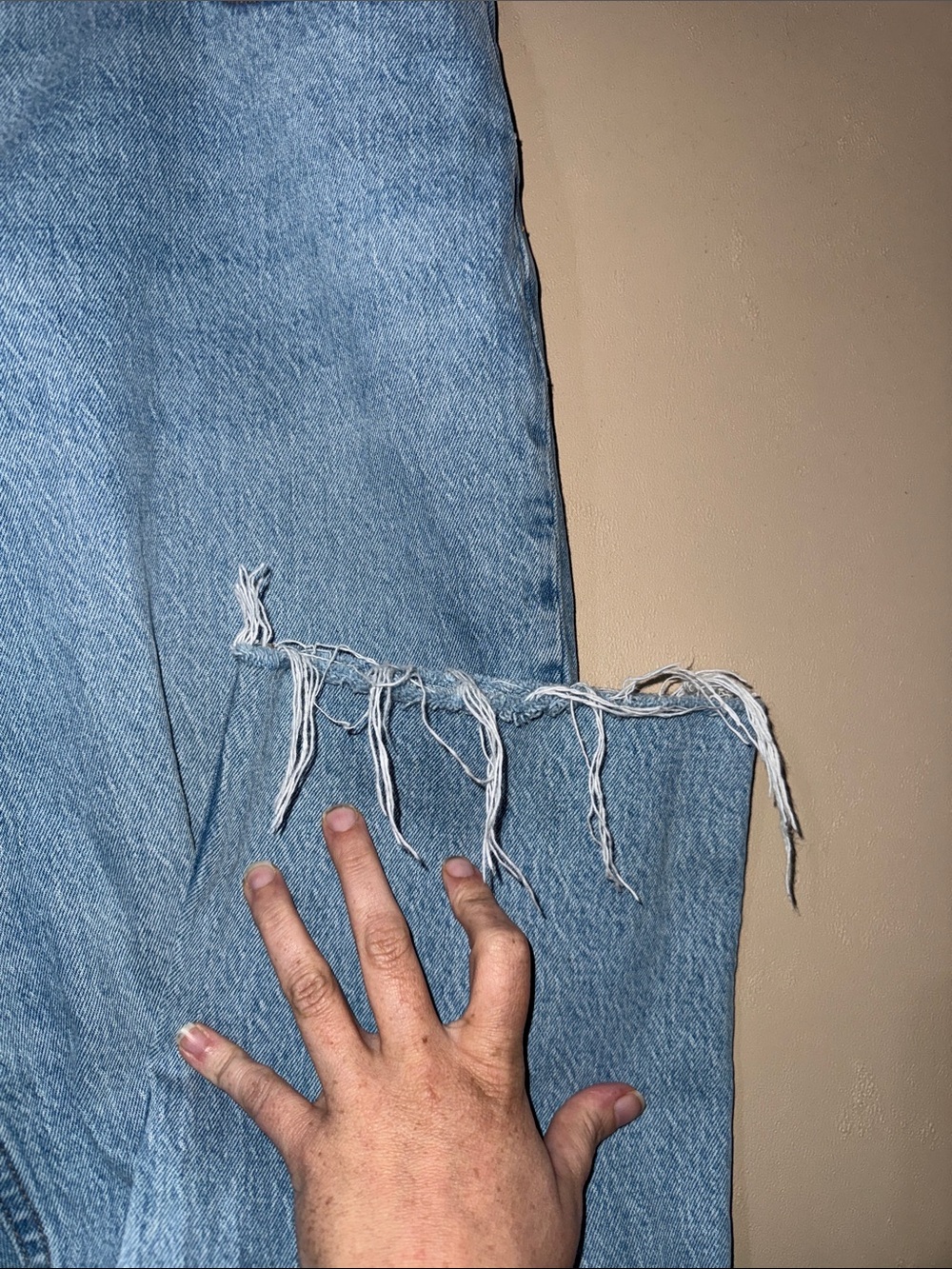 Abercrombie & Fitch Light Blue Mid-Rise Straight Jeans - Picture 3 of 6